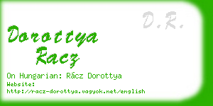 dorottya racz business card